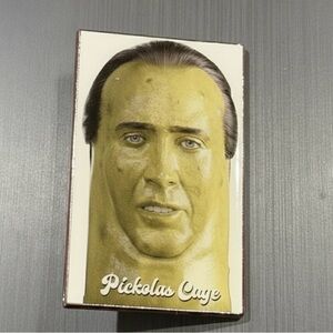 Pickolas Cage - Enamel Pin and One Sticker - Pickle Head